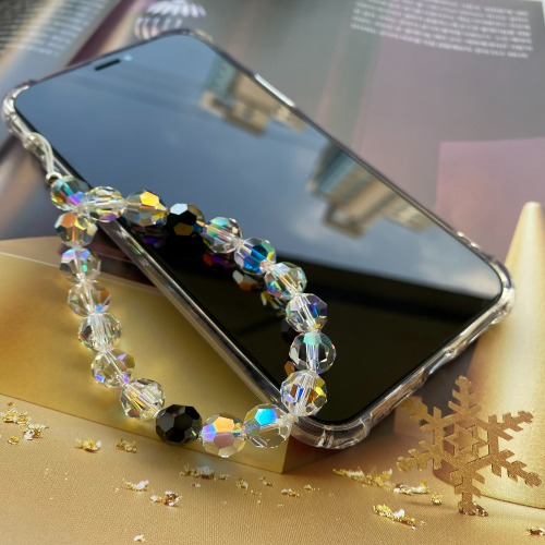Swarovski Crystal Phone Strap_Black (2color)